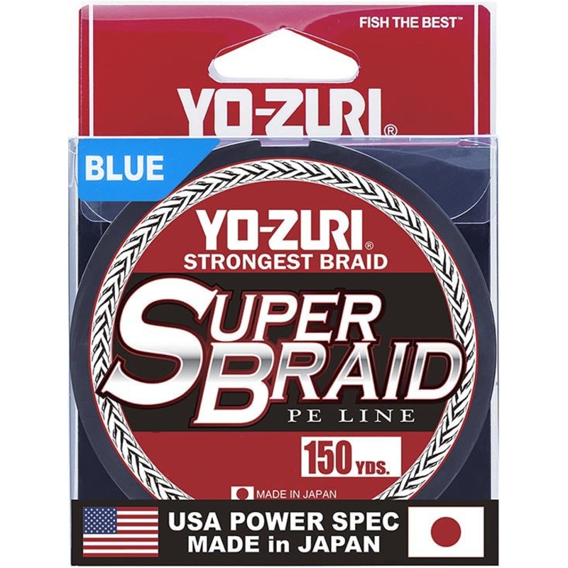 Yo-Zuri SuperBraid Blue – 150 Yard Spool Blue 10 lb