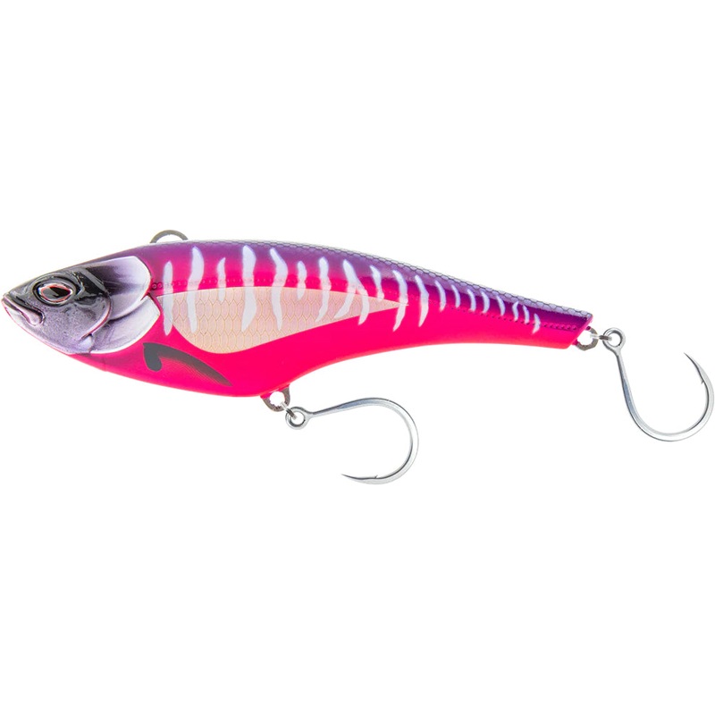 Nomad Design Madmacs 130 High Speed Sinking Trolling Lure – 5.125 Inch Black Pink Mackerel 5.125 Inch