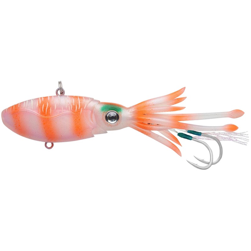 Nomad Design Squidtrex 110 Squid Jig/Vibe Lure – 4.33 Inch Aqua Ghost 4 1/3 in – 1 3/4 oz