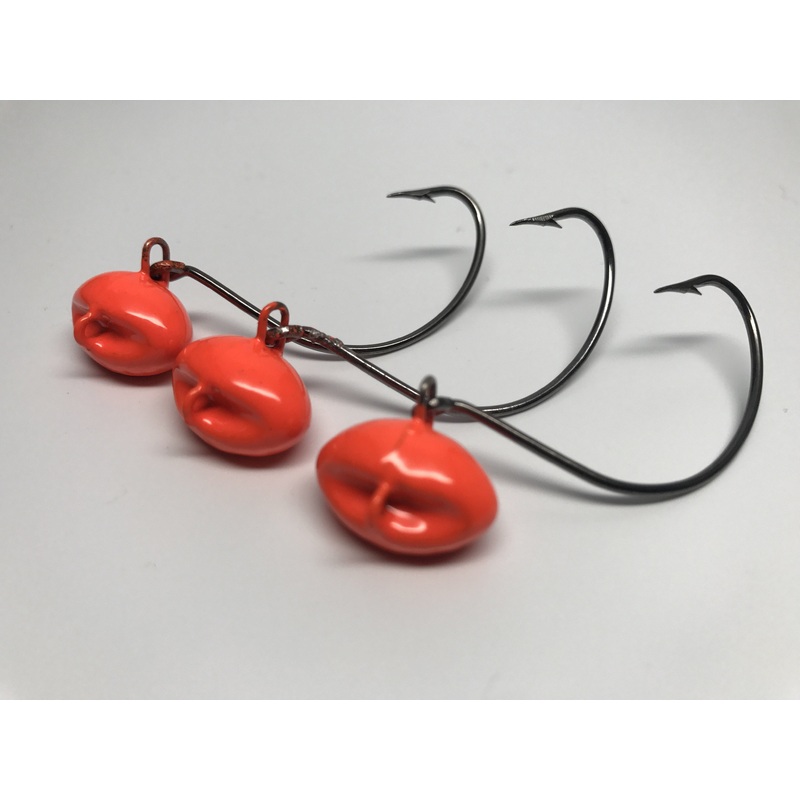Orange Flounder Jigs 1/4oz