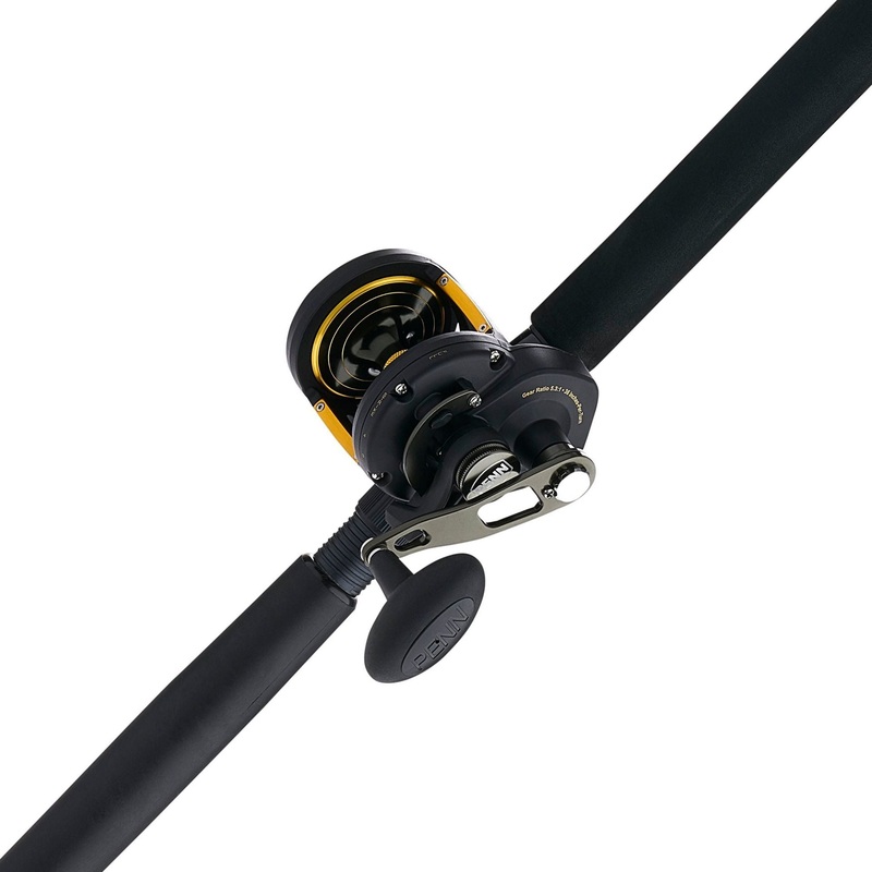 PENN Squall II Lever Drag Conventional Rod & Reel Combo Medium Heavy 6’6″ 30 – 50 lb