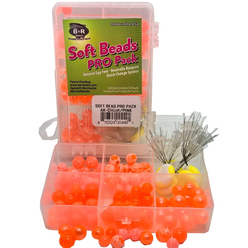 BnR Tackle Soft Bead Alaska Chum/Pink Pro Pack Alaska Chum/Pink