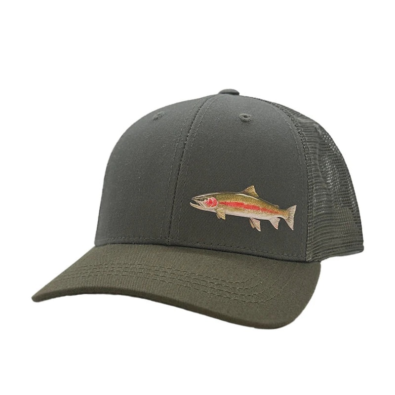 Rep Your Water – Tailout Series Hat: Rainbow Green/Gray/Gray