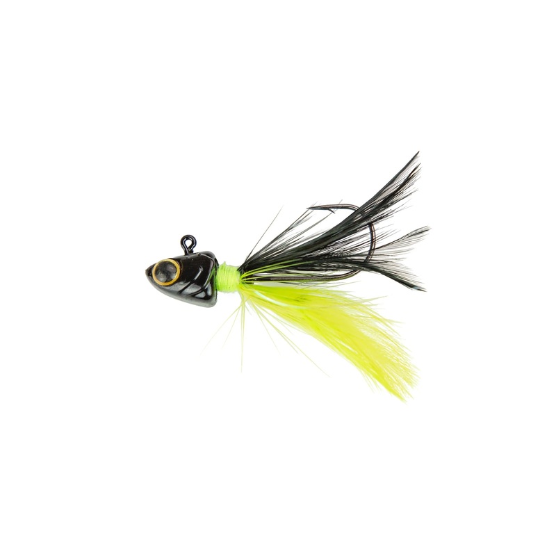 6TH SENSE PLUCK HAIR JIG Black Neon 1/16 oz