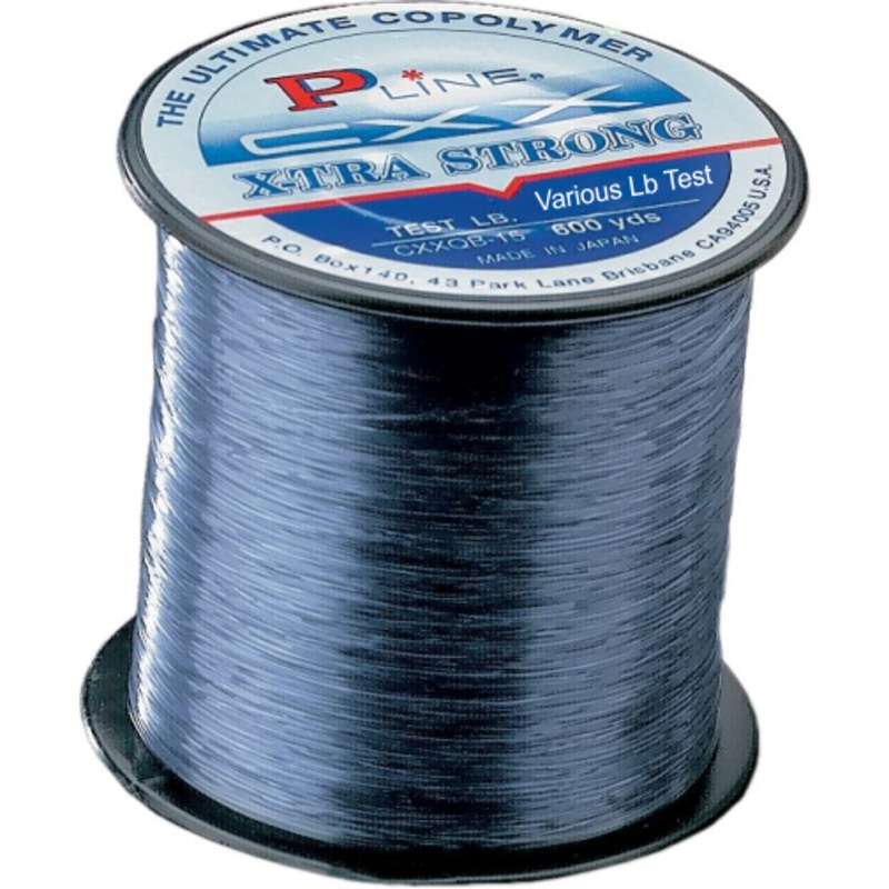 P-Line CXX Smoke Blue X-Tra Strong Fishing Line 3000 Yard Bulk Spool Smoke Blue 12 lb