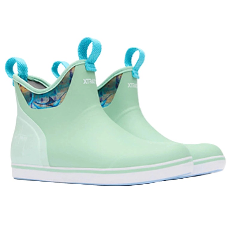 XTRATUF 6″ DECK BOOTS GUY HARVEY COLLECTION GREEN 5