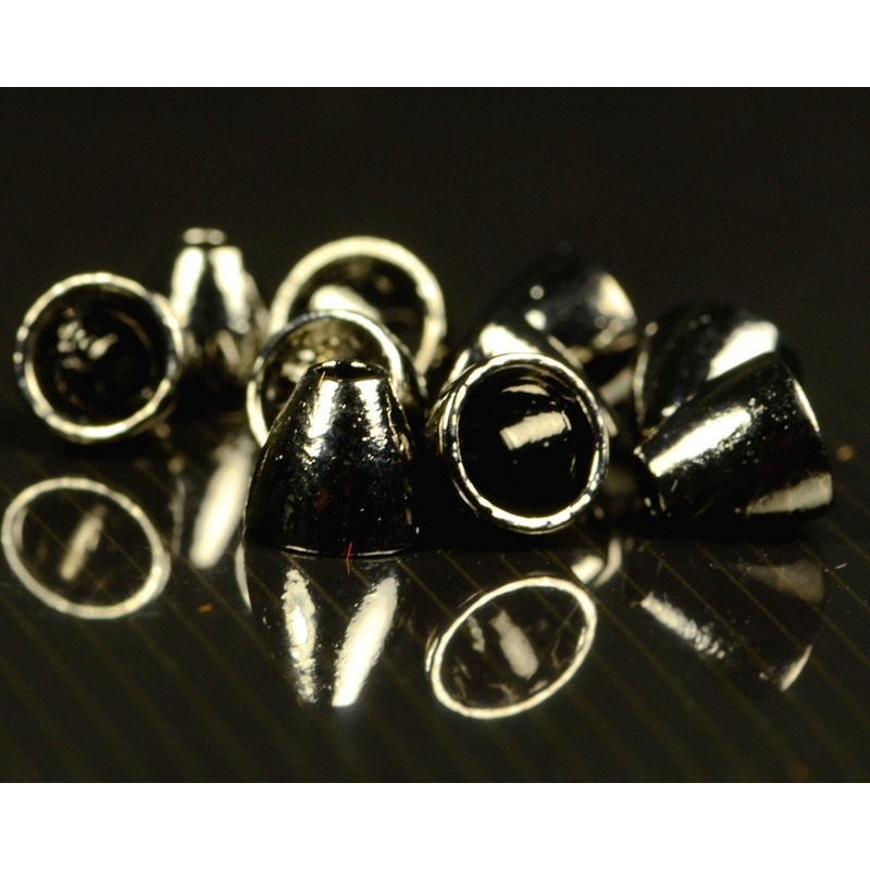 Hareline Tungsten Cones Small Black