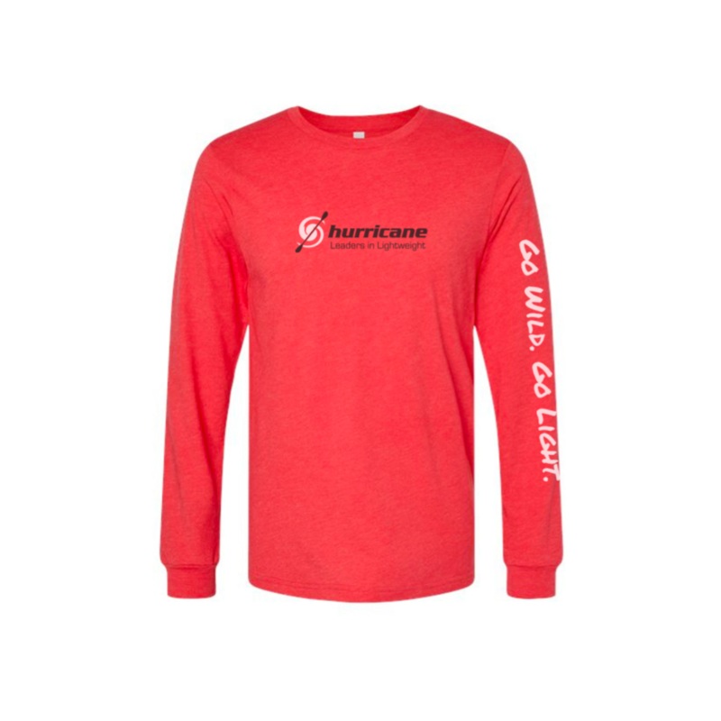 Hurricane Kayaks Long Sleeve Shirt Red Unisex X-Large